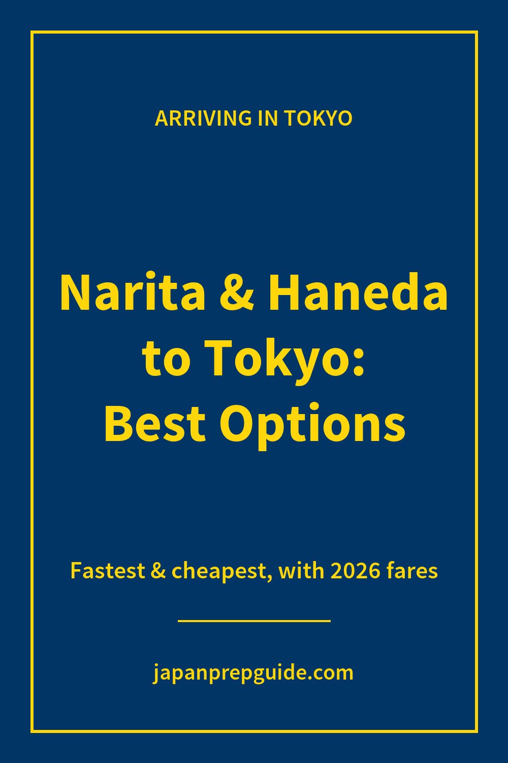 Narita and Haneda airport to Tokyo options